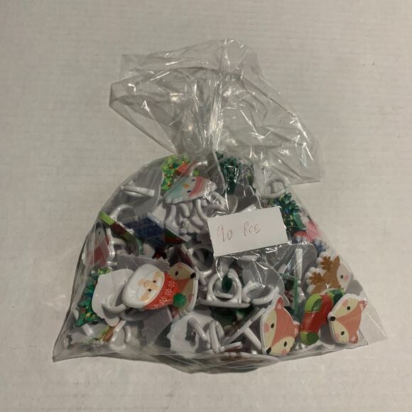 DecoPac Other - Lot Of 90 Bakery/Cake Toppers Or Craft Kids Rings Holidays Christmas